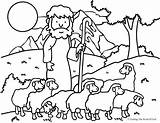 Coloring Sheep Shepherd Good Pages Lord Craftingthewordofgod Printables Kids Shepard Sunday School sketch template