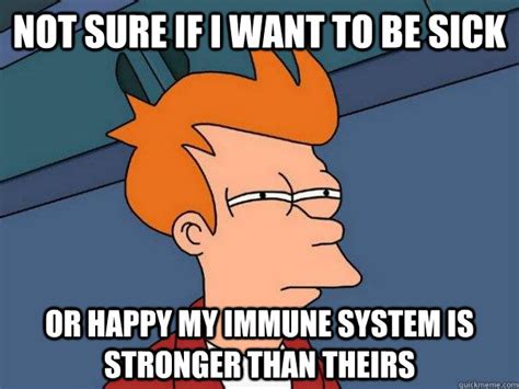 sick  happy  immune system  stronger