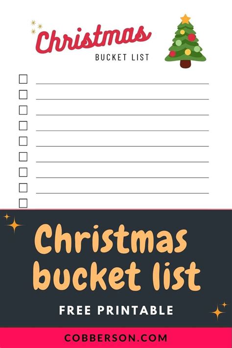 christmas  printable holiday checklist cobberson