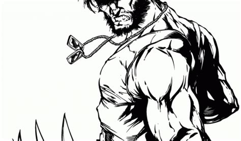 easy printable wolverine coloring pages  children ptyqx