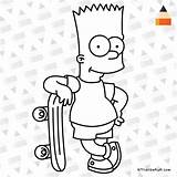 Draw Simpsons Drawing Bart Simpson Characters Drawings Coloring Paintingvalley Line Letsdrawkids sketch template