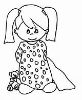 Coloring Pages Baby Girls Print Printable Kids Pajama Simple Colouring Little Toddler People Color Cartoon Elf Craft Bestcoloringpagesforkids Colorear Themed sketch template