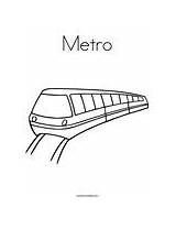 Metro Coloring Mrt Train Drawing Kids Clipart Worksheet Outline Pages North Template Twistynoodle Favorites Login Print Add Library Built California sketch template