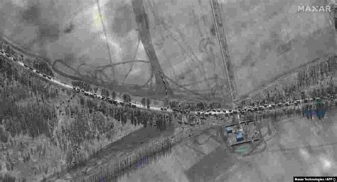 latest satellite images reveal massive russian convoy  kyiv