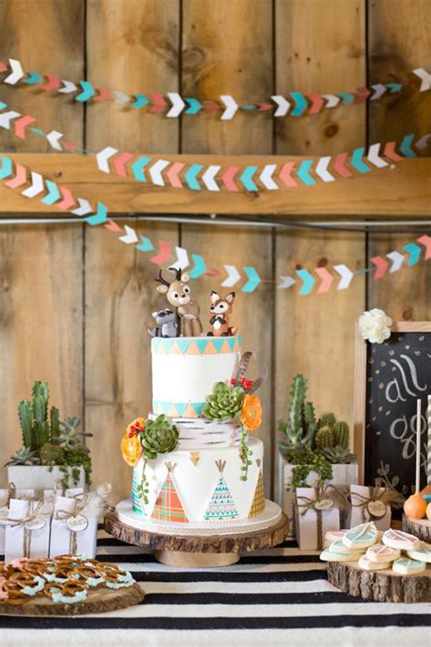 nature inspired birthday party decor  kids homemydesign