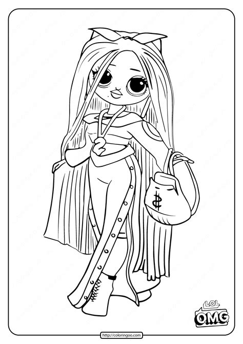 lol surprise omg swag fashion doll coloring page coloring pages