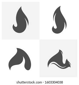 set fire flames logo design inspiration
