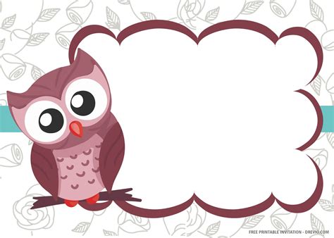 diy owl invitation template  printable templates