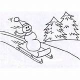 Coloring Sled Winter Snowman Season Pages Mr Freeky Playing Pooh Winnie Printable Color Getcolorings Netart Print Getdrawings sketch template
