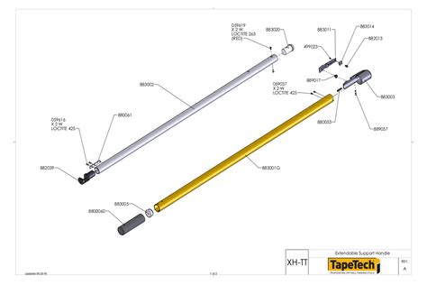 tapetech extendable handle parts great lakes taping tools