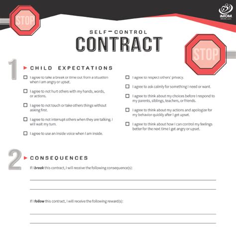 Self Control Contract Imom