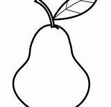 Pear Coloring Color Getdrawings Pages Getcolorings sketch template