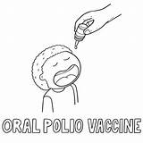 Polio Vaccine Virus Oral Illustrations Vector Clip Stock Set sketch template