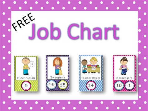 job charts job chart preschool job chart preschool jobs