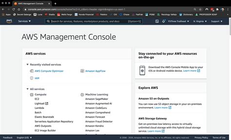 create  amazon web services aws account unit salesforce