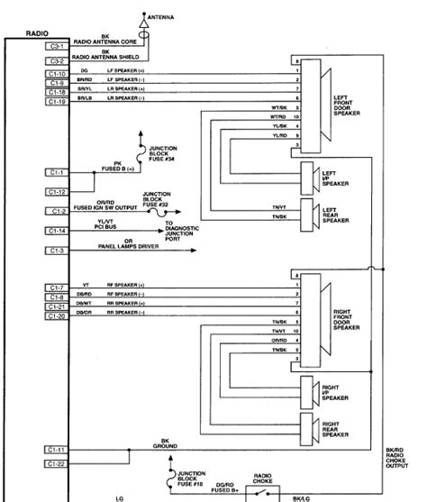 jeep liberty radio wiring diagram
