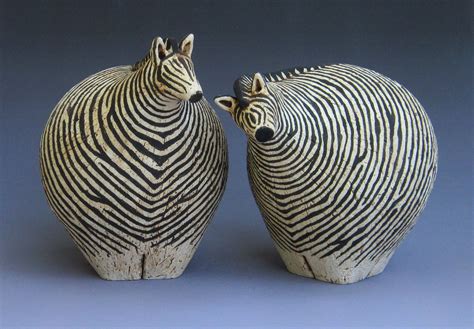 hand built ceramic  underglaze fred yokel pottery animals ceramic