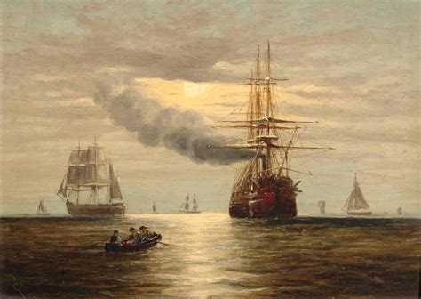 victorian british painting claude thomas stanfield moore painting maritime artist maritime art