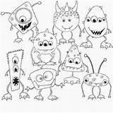 Monster Coloring Pages Stamps Kids Choose Board Besök Mash Barn Club sketch template