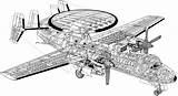 Hawkeye Grumman Radar Northrop Cutaway Aircrafts Blueprints Flugzeug Aew Explosionszeichnung Airplane Cutaways Conceptbunny Airborne sketch template