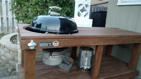 weber kettle grill table diy side 22