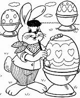 Pasqua Uova Coniglio Stampare Paques Eggs sketch template