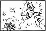 Yesus Tuhan Mewarnai Minggu Aktivitas Kisah Naik Surga Kreatif Rasul sketch template