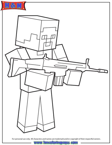 herobrine minecraft colouring pages clip art library