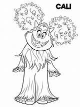 Coloring Pages Smallfoot Cali Printable Yeti Drawing Kids Sheets Smiling Hand Kleurplaten Yet Cute Fun Print Movie Disney Adults Book sketch template