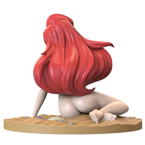 Rule 34 3d Ariel Ass Big Hair Disney Female Naked Nude Red Hair Solo