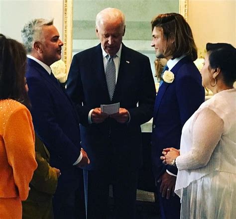Joe Biden Officiates Same Sex Wedding Will Receive Lgbt