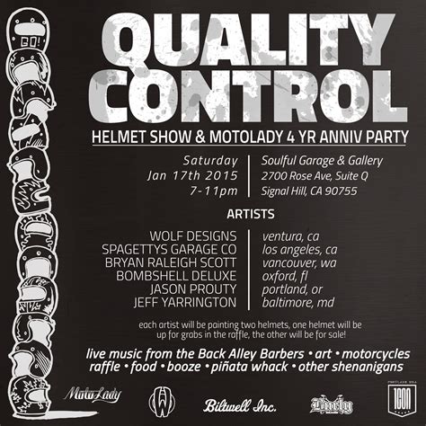 quality control helmet show anniversary party