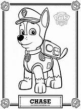 Chase Coloring Paw Patrol Pages Popular sketch template