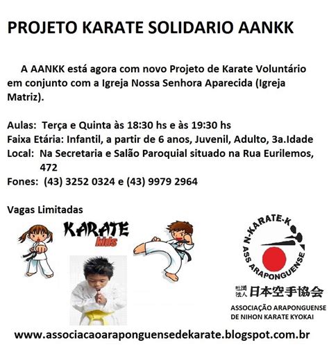 jka nikkey associacao araponguense projeto karate solidario aankk