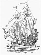 Drawing Ship Sailing Ships Line Century Hulk Tall Holk Medieval Bowline Vespucci Amerigo Drawings Segelschiffe 16th Pirate Boat Sketch Usual sketch template