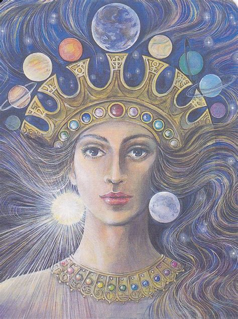 Ishtar As Queen Of Heaven With The Crown Of Planets And