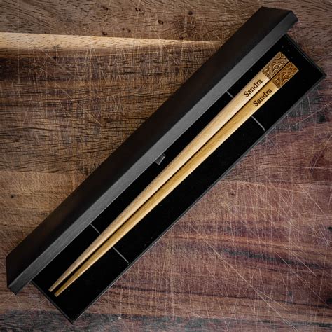 leatherette chopstick gift box lasers    family run laser