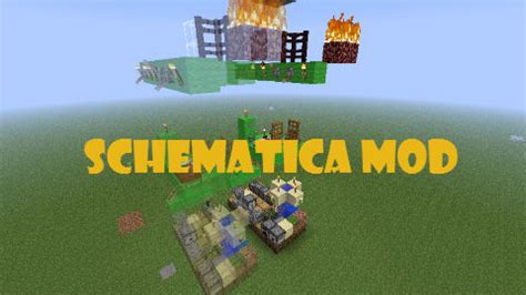 schematica mod  save  load  builds minecraft
