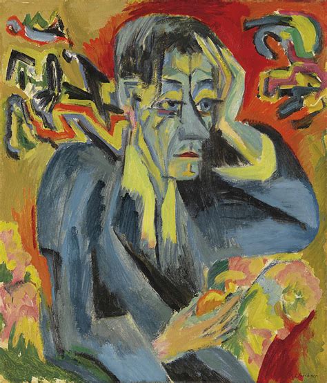 ernst ludwig kirchner   bildnis des dichters frank christies