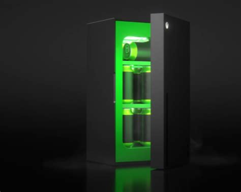 microsoft unveils xbox series  shaped mini fridge