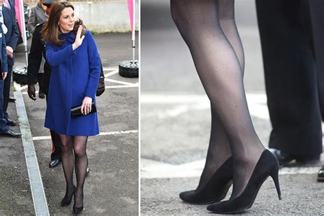 kate middleton uses this genius tights tip to keep her high heels in