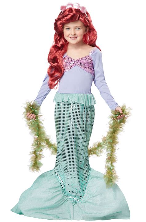 brand   mermaid ariel sea princess dress  child halloween