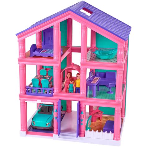 kid connection  story dollhouse play set  working garage