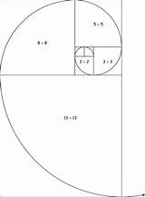 Schnitt Spirale Vismath Goldene Fibonacci Goldener Zirkel Goldenen Geometry sketch template