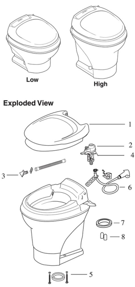parts thetford diagram magic aqua toilet iv rv toilets dometic replacement list residence repair