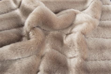 grey textured mink faux fur fabric   metre  light grey