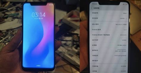 xiaomi mi  leaked images show  wide notch   bezel  display android community