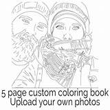Book Coloring Custom Color Made Personal Favorite Adult Personalized Via sketch template