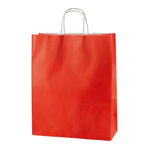 red paper carrier bag robert mccabe packaging