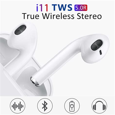 tws bluetooth  wireless earphone earpieces mini earbuds tws   mic headphone